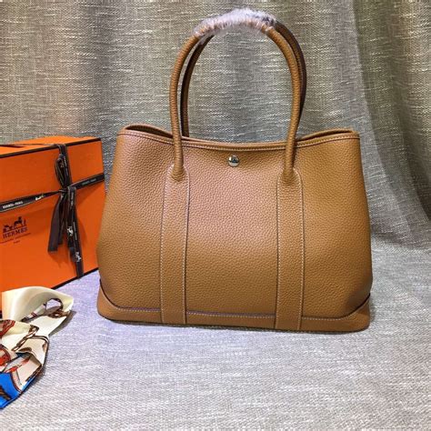 hermes garden party brown|hermes garden party handbags.